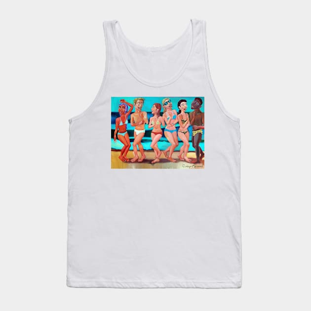 Party on the beach 2 Tank Top by diegomanuel